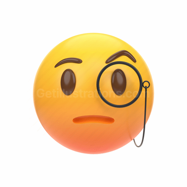 emoticon, emoji, sticker, face, gentleman, detective, center